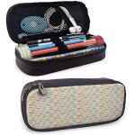 Pochette � crayons en cuir d'anniversaire ballons de couleur pastel survolant les nuages moelleux f�te ...