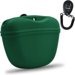 Pochette en silicone pour les friandises du chien, contenant portable pour le dressage, fermeture par ...