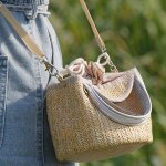 Pochette de transport portable pour petits animaux domestiques, respirant, voyage en plein air, hamsters ...