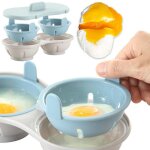 Pocheuse d'oeufs pour micro - ondes, bol d'oeufs a double tasse sr, chaudire a oeufs vidange, cuiseur ...