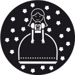 Pochoir pour gâteau rond princesse Pochoir pour gâteau rond princesse