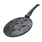 Pole  crpes et galettes avec 7 motifs smiley emoji 26cm herzeberg hgcp267sml