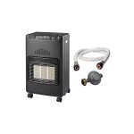 Poele  gaz infrarouge 4200w novakit piezo volume 120 m + tuyau gaz vissable + detendeur butane