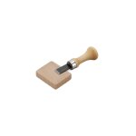 Poinon pour l'ouverture des boutonnires avec support en bois ¿ l'outil indispensable pour des boutonnires ...