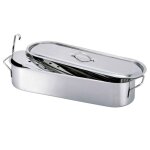 Poissonnire en inox avec grille 60 cm
