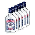 Poliakov - premium vodka, triple distilled, 37. 5% - pack de 6x20cl