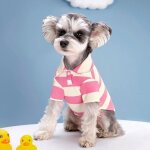 Polo elastique a rayures pour chien et chat, t - shirt a col polo, vêtements pour animaux de compagnie, ... Polo elastique a rayures pour chien et chat, t - shirt a col polo, vêtements pour animaux de compagnie, ...