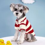 Polo elastique a rayures pour chien et chat, t - shirt a col polo, vêtements pour animaux de compagnie, ... Polo elastique a rayures pour chien et chat, t - shirt a col polo, vêtements pour animaux de compagnie, ...