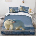 Polyester - coton parure de lit anti - allergique housse de couette pas cher ours polaire housse de couette ...