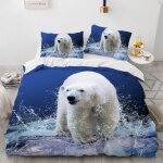 Polyester - coton parures de lit anti - allergique housse de couette x enfant ours polaire house de couette ...