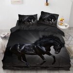 Polyester coton parure de lit doux confortable housse couette x cheval animal housse de couette x cm ...