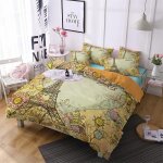 Polyester - coton parures de lit impression d housse de couette x enfant tour eiffel paris house de couette ...