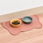 Polymres alimentaires en silicone pour animaux de compagnie, tapis d'alimentation coordonnants impermables, ...