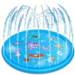 Polymres de jeu d'arrosage d'eau gonflables pour animaux de compagnie, coussretours anti - eclaboussures, ...