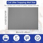 Polymres de litire en silicone impermables pour chat, coussin de bote a litire pour animal de compagnie, ...