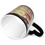 Pom pom purin - tasse �� caf�� en c��ramique, tasse �� couleur changeante, grande capacit�� 300ml, tasse ...