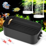 Pompe a air aquarium, silent pompe a air aquarium, 5w puissante sortie bulleur aquarium, réglable bulleur ... Pompe a air aquarium, silent pompe a air aquarium, 5w puissante sortie bulleur aquarium, réglable bulleur ...
