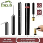Pompe a air ouvre - bouteille de vin s�curit� portable vin tire - bouchon en acier inoxydable vin air ...