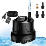 Pompe a eau 40w 3000l / h pompe aquarium ultra silencieux pompe bassin pompe submersible avec 1. 8m câble, ... Pompe a eau 40w 3000l / h pompe aquarium ultra silencieux pompe bassin pompe submersible avec 1. 8m câble, ...