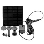 Pompe a eau de jardin a panneau solaire 7v 1. 2w sans balais, fontaine d'�tang, piscine, aquarium, poisson ...