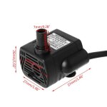 Pompe a eau submersible 220v 3w, prise ue, fontaine d'aquarium, r�servoir de poissons