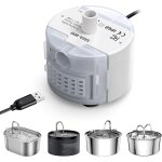 Pompe de fontaine a eau chat chien, pompe a eau submeisible pour animaux de compagnie