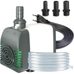 Pompe a fontaine submersible 35w 2500 l / h - arrt automatique a faible niveau - protection contre la ...