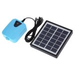 Pompe a oxyg�ne et a eau pour aquarium, oxyg�nateur a energie solaire / dc, a�rateur d'�tang avec 1 pierre ...