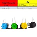 Pompe p�ristaltique 12v, equipement de dosage de tube de t�te d'aquarium chimique pour les accessoires ...