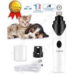 Ponceuse chien chat rechargeable pour griffes animaux pattes pince a ongles chargeur usb toilettage limer ...