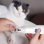 Ponceuse electrique pour animaux de compagnie, outils de p�dicure, lime de soins, pour chat, chiot, patte, ...