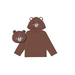 Poncho enfant 60x95 cm ours, par soleil d'ocre