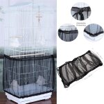 Popetpop ? housse anti poussi�re pour cage a oiseaux (noire), pour animaux de compagnie, coque r�glable, ...