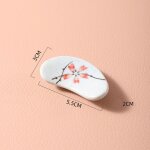 Porte - baguettes en forme de croissant sakura uncaria en cramique, repose - oreiller cuillre fourchette ...
