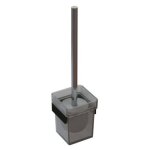 Porte - balayette mural - avec brosse wc - noir mat - alur pellet asc