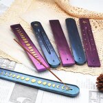 Porte - b�tons d'encens phase de lune, moule en silicone, en r�sine �poxy transparente, encensoir, cendrier, ...