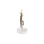 Porte bijoux en bois merge - h. 31 cm - blanc