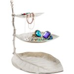 Porte - bijoux feuilles argent�es 45cm kare design