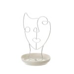 Porte bijoux visage argent