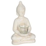 Porte bougie bouddha en terre cuite