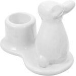 Porte - bougie lapin en porcelaine porte - bougie lapin en c�ramique de p�ques bougeoir bougeoir de p�ques ...