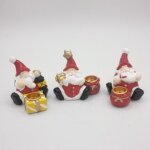 Porte bougie p�re no�l