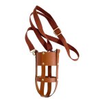Porte - bouteille en cuir pu avec sangle, pochette de bouteille d'eau pour les activits de marche en ...