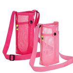 Porte - bouteille en nylon avec bandoulire rglable, en maille, sac porte - tasse pour la marche en ...