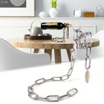 Porte - bouteille de vin en chane magique, nouveau, cratif, dcoratif, rangement de vin, bar, dcoration ...