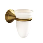 Porte - brosse a dents en verre brosse rosa