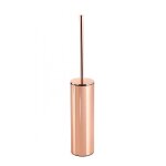 Porte - brosse wc a poser inox et cuivre copper