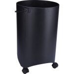 Porte buches metal avec roues