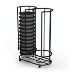 Porte - capsules de caf� pour tassimo, support pour 26 caps. , noir mat