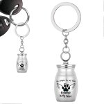 Porte - cl��s urne fun��raire pour cendres d'animaux de compagnie, bijoux comm��moratifs portables en ...